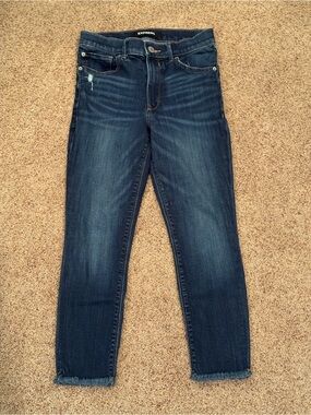 Express Ankle Legging High Rise Jeans – Size 4 Short (4S/4C) – Dark Wash